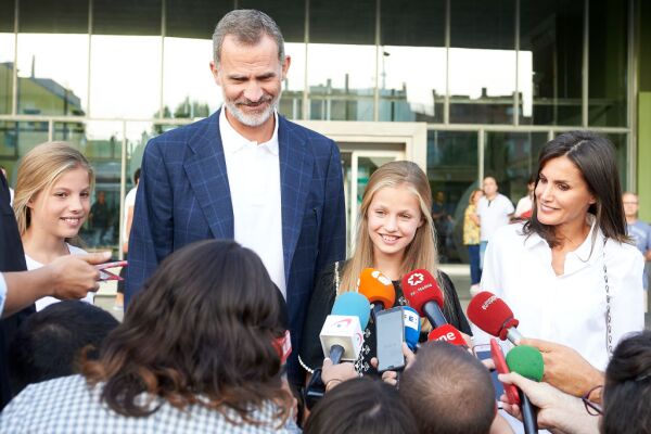 Sofía, Felipe VI, Leonor y Letizia