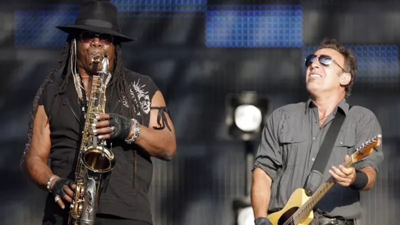 Clemons y Bruce en una tocada en Suiza