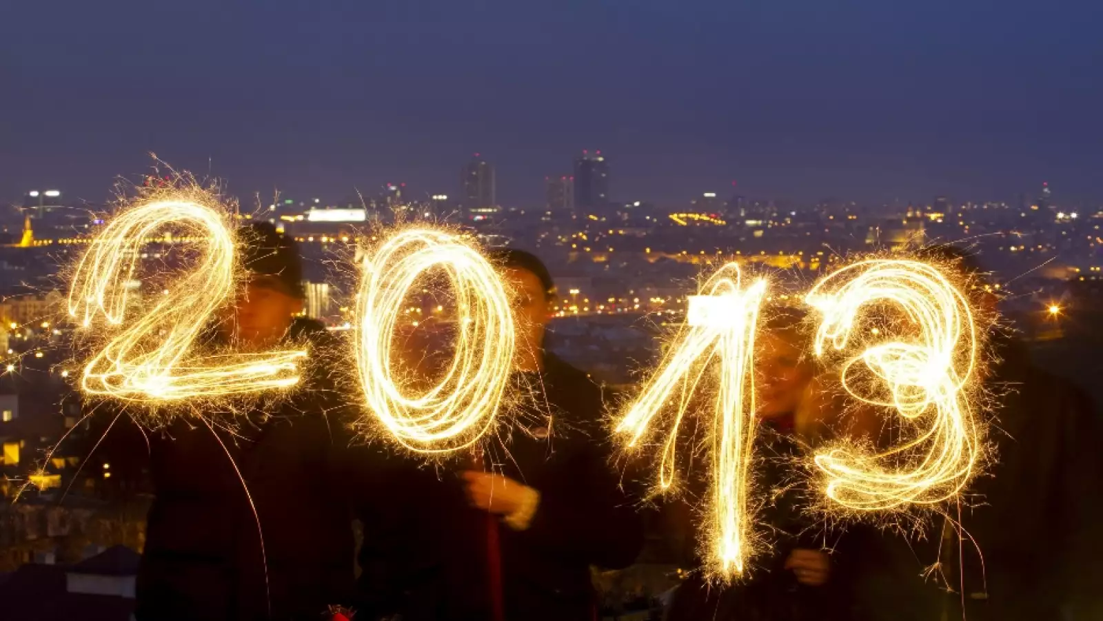 2013 año nuevo luces praga
