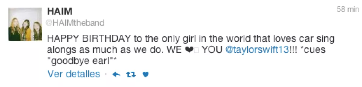 El grupo de hermanas también la felicitaron.