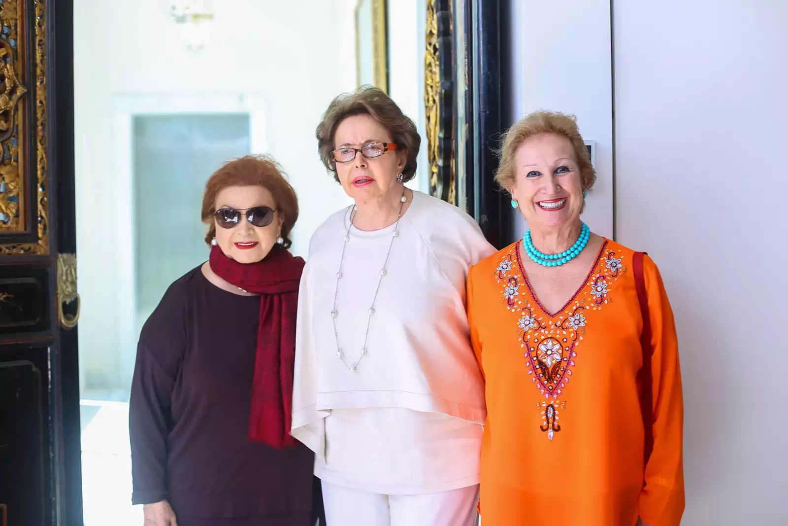Comida de los patronos de arte de la Bienal