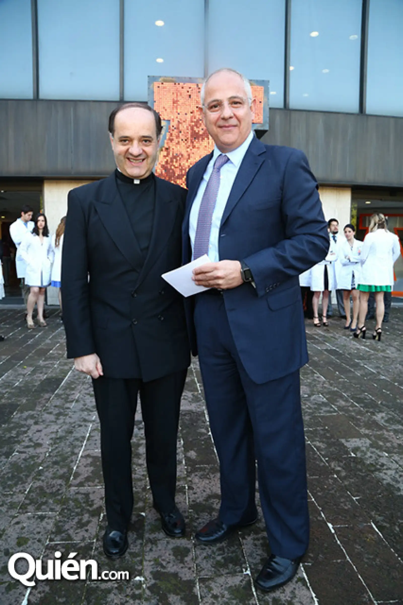 Padre Jesús Quirce y Ernesto Monroy