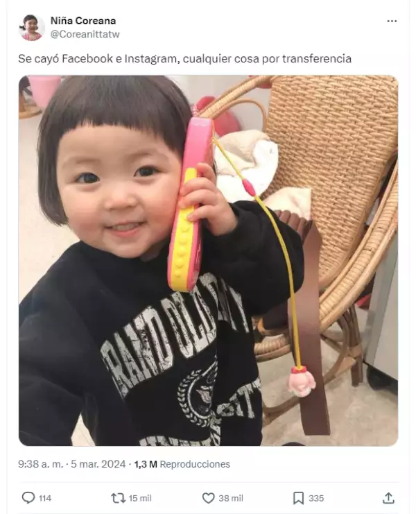 Memes caída de Facebook e Instagram