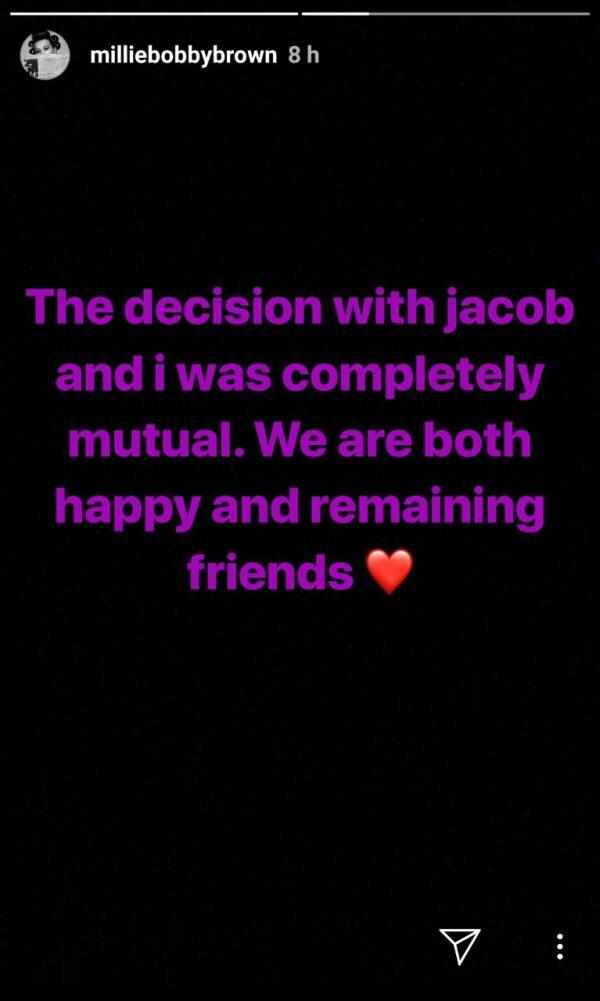 Millie Bobby Brown ends up with her boyfriend