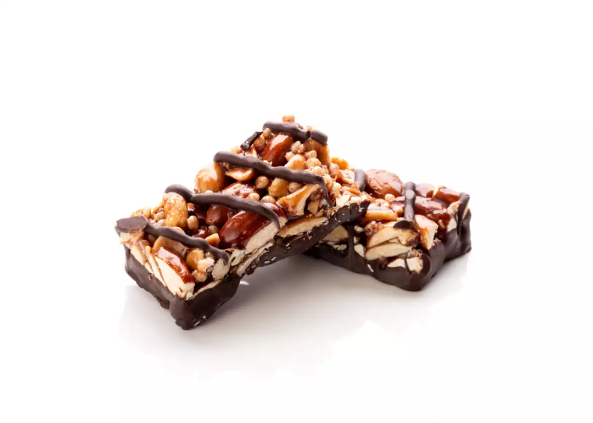 Fruit Chia seeds and Nut Bar with Chocolate