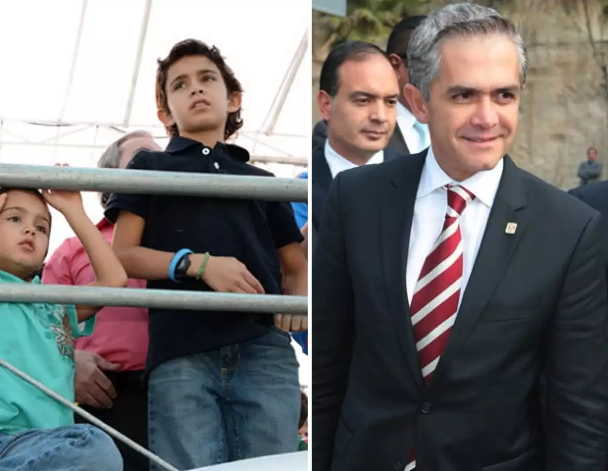 Miguel Ángel Mancera y Miguelito Mancera.