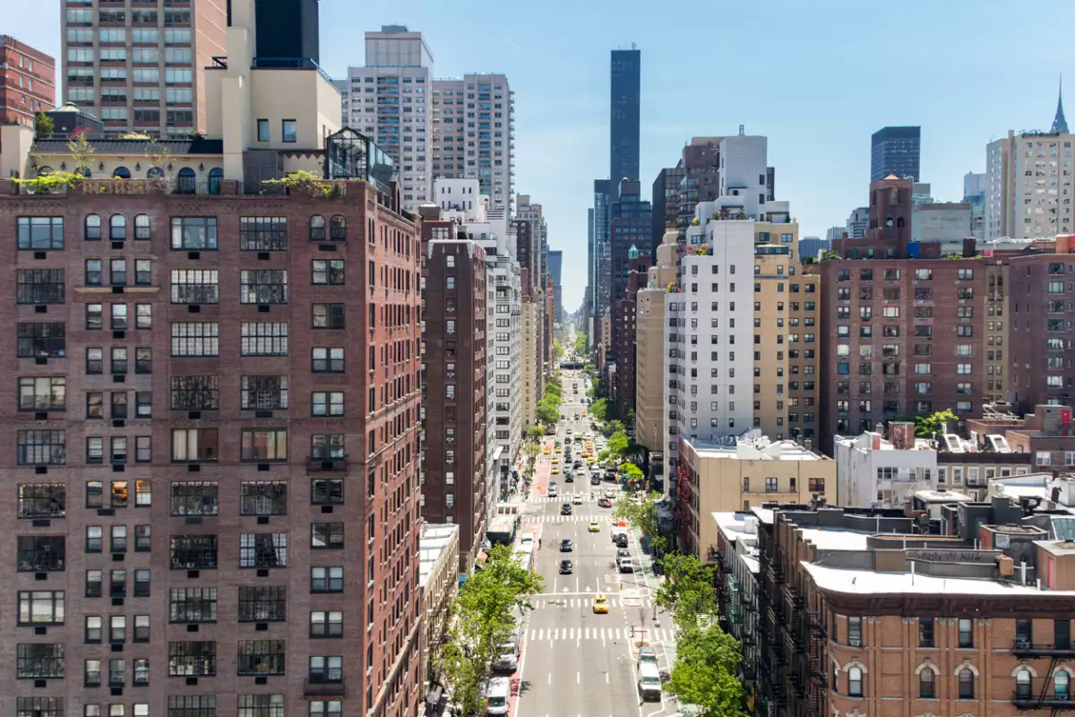 Zona residencial en Nueva York