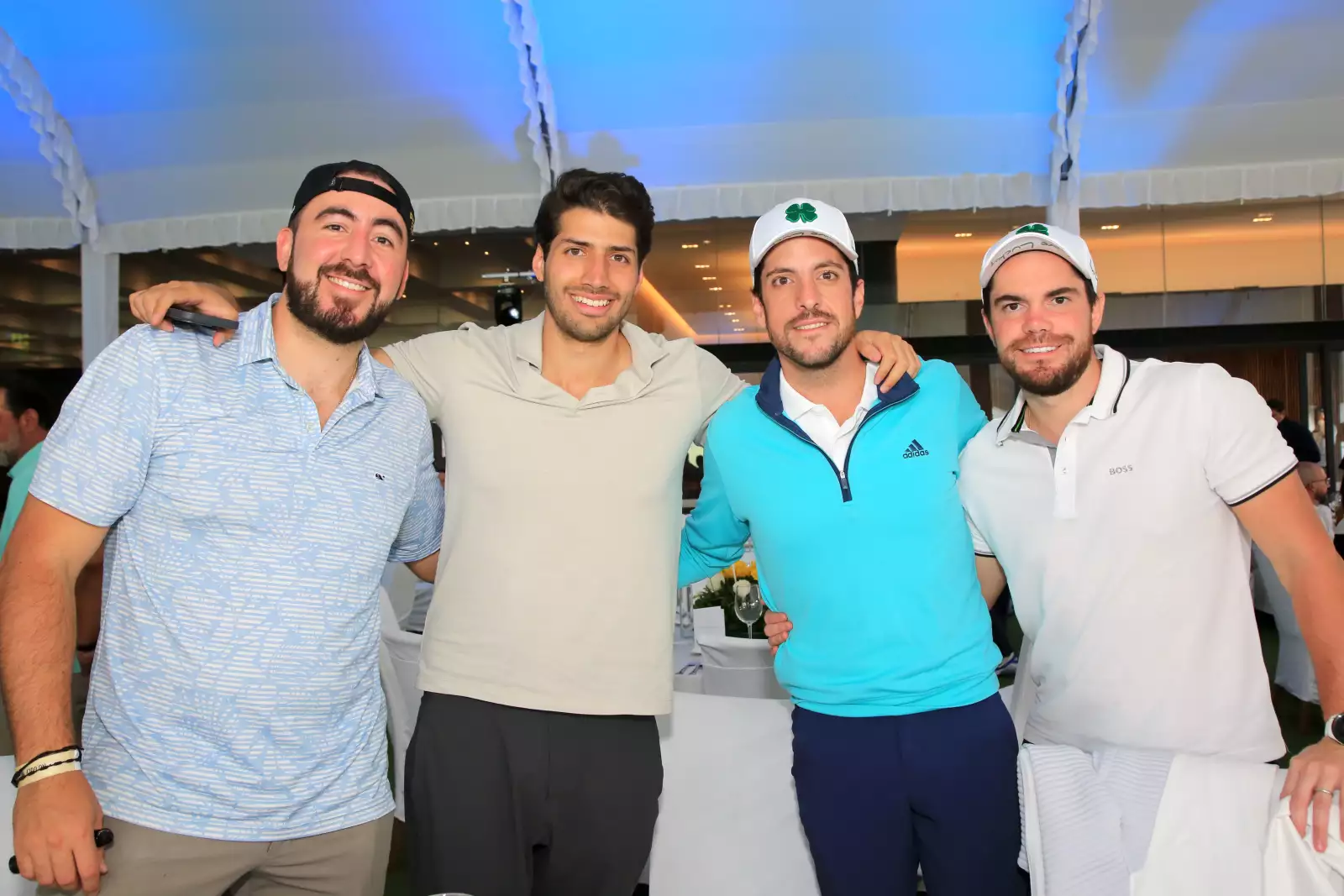 Óscar Cázares , Juan Pablo Sole, Elliot Ross y Anuar Sharfen 