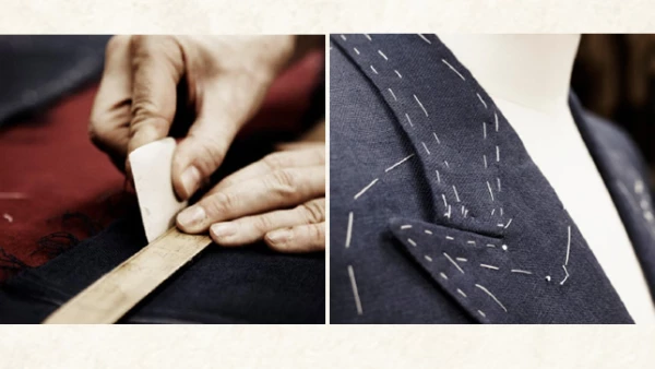 En Gives & Hawkes los trajes son confeccionados por personal con un alto nivel de experiencia, además de emplear materiales como lana, una fibra que no utiliza fertilizantes ni aditivos químicos.