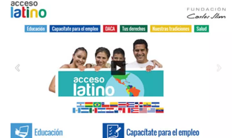 El portal ofrece cursos de inglés para los latinos en EU.(Foto: Tomada de accesolatino.org)
