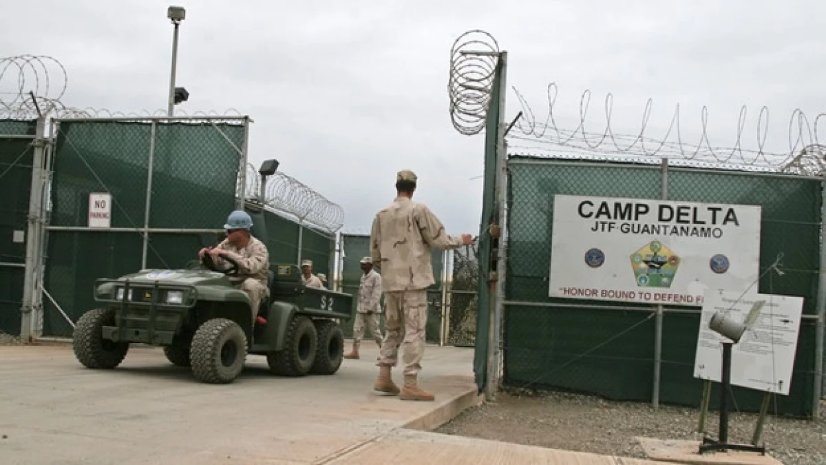 Entrada al campo Delta en Guantanamo