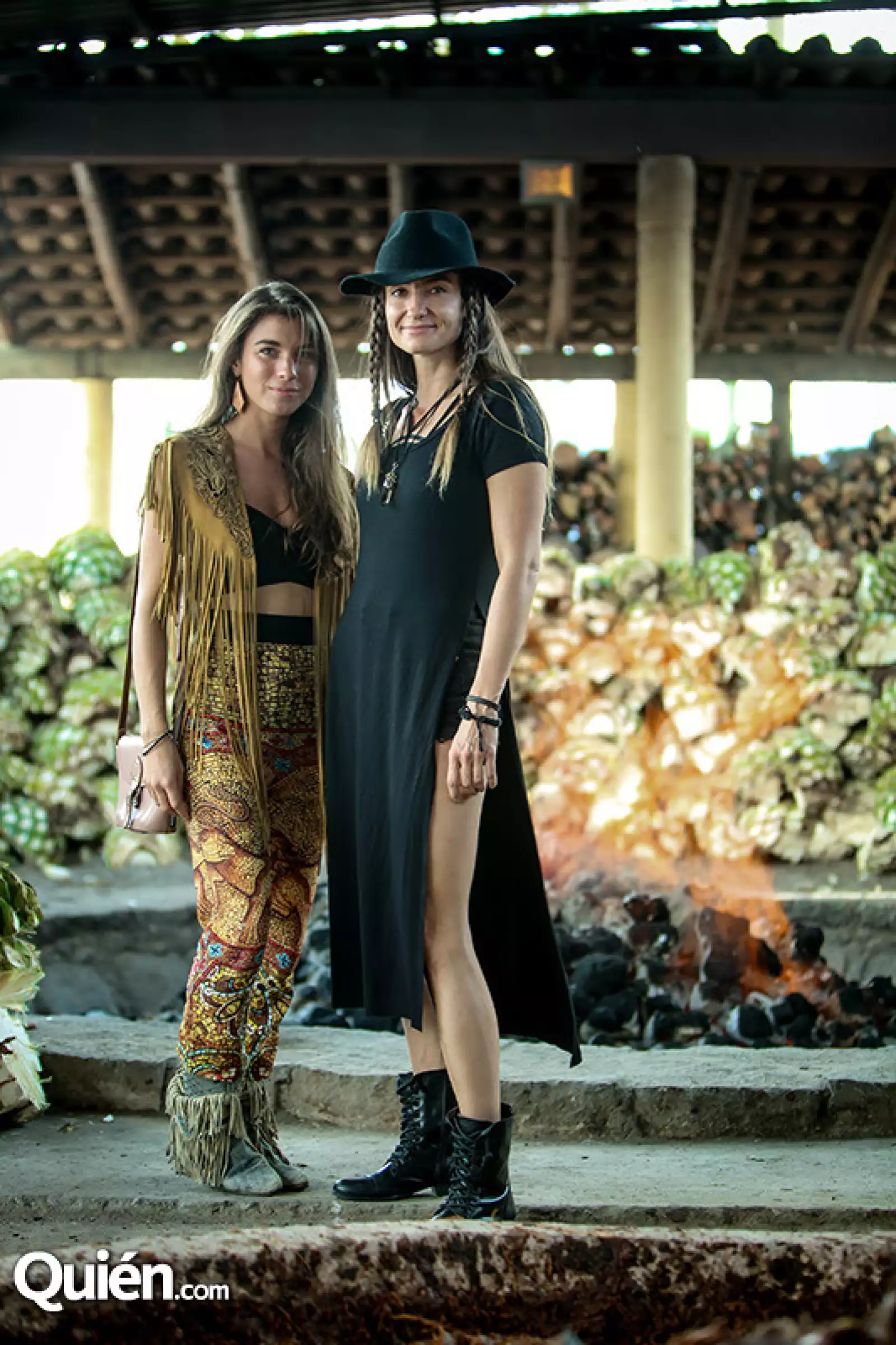 Ruth Otero y Bibi Brzozka en el evento Mezcal Amores experience en Oaxaca