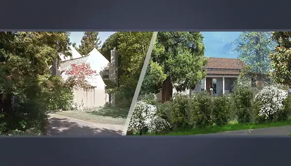 Casa actual en el 1459 Hamilton; la propuesta a la derecha.