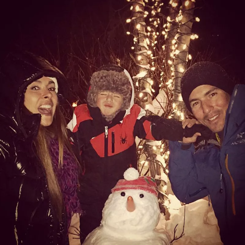 Luego de pasar navidad en Miami con su esposo Fernando Reina y su hijo Mateo, la conductora sigue la aventura disfrutando de las montañas nevadas y las bajas temperaturas de Estados Unidos.