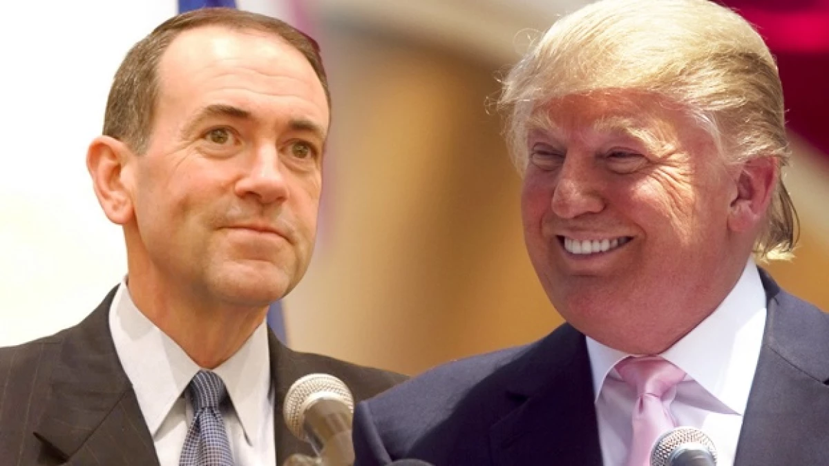 EU - aspirantes republicanos -Huckabee - Trump