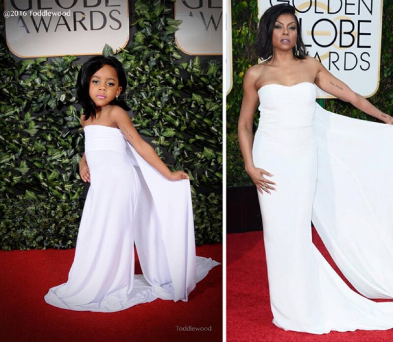 Taraji P. Henson fue ganadora de un Golden Globe y además siguió con la tendencia en blanco.