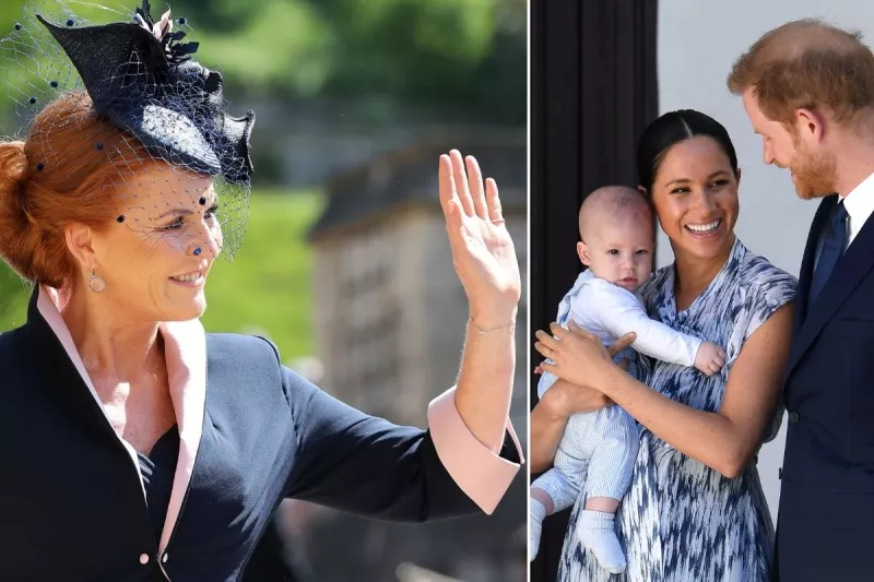 Sarah Ferguson, Meghan Markle, Harry.