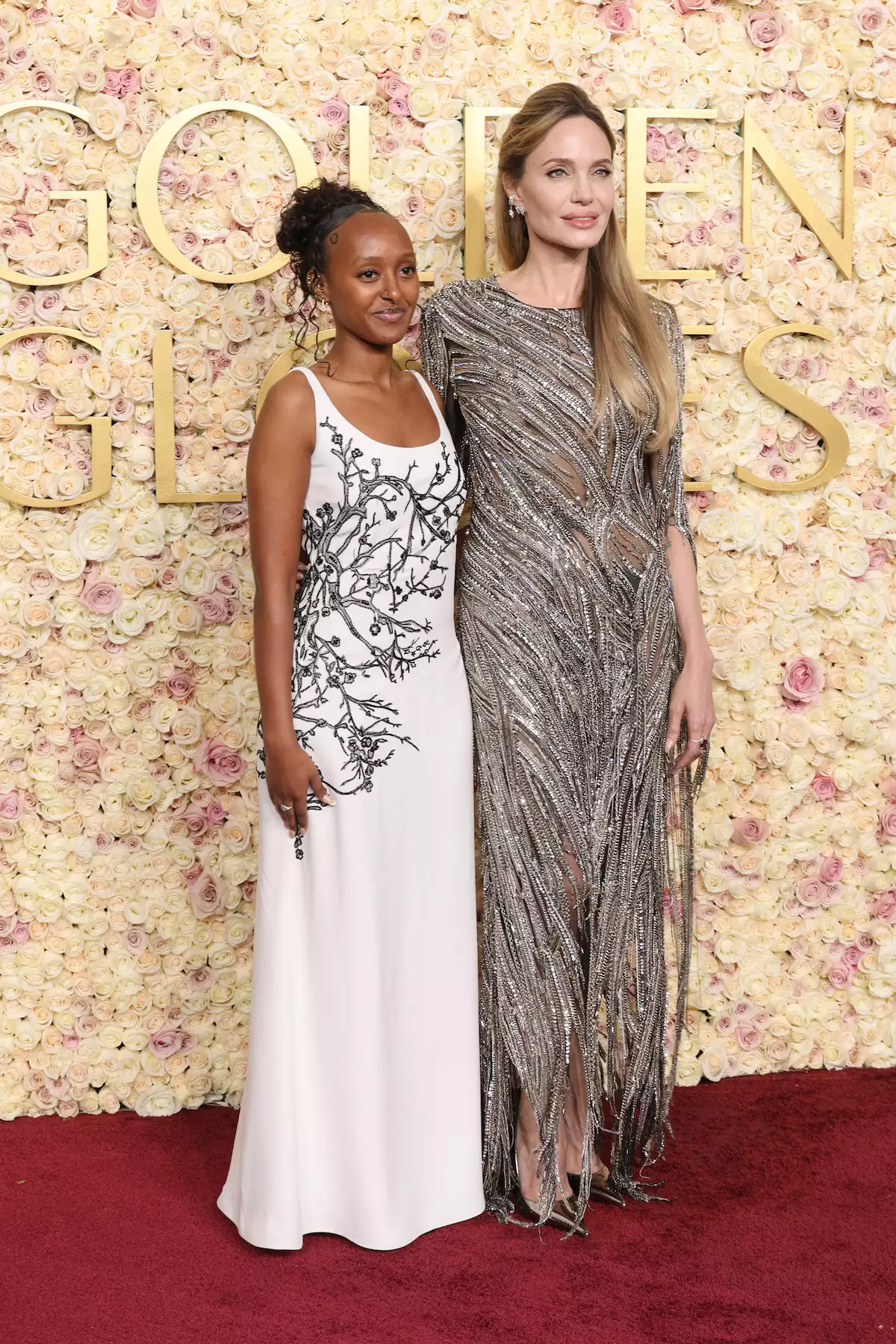 Zahara Jolie and Angelina Jolie 