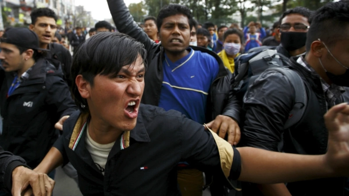 nepal temblor protestas