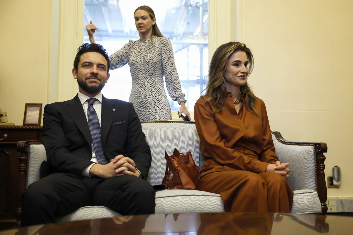 Príncipe Hussein y reina Rania de Jordania