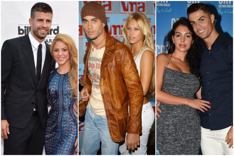 Gerard Piqué Shakira Enrique Iglesias Georgina Rodríguez Cristiano Ronaldo