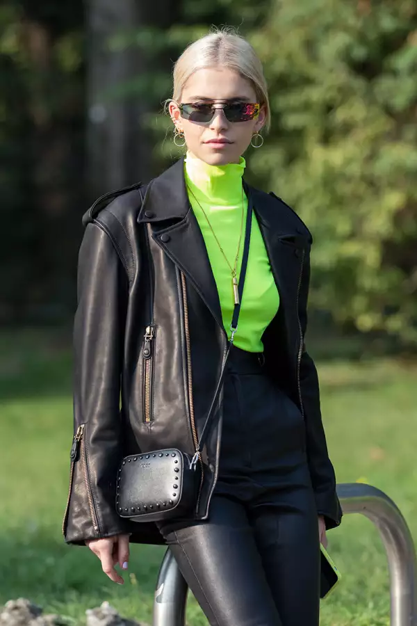 Street Style, Spring Summer 2019, Milan Fashion Week, Italy - 21 Sep 2018
