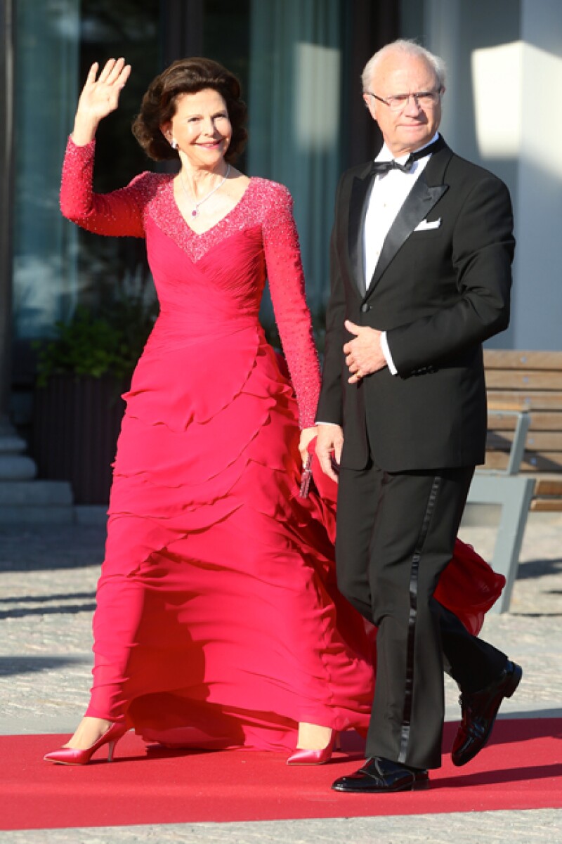 Carlos XVI Gustavo y Silvia de Suecia.