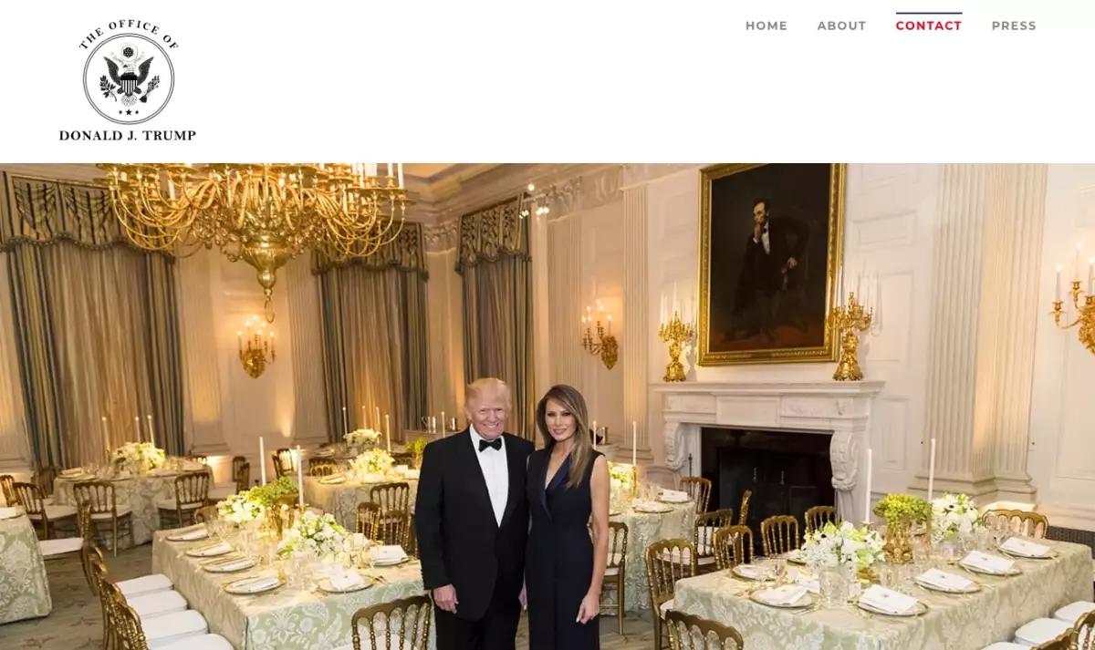 Web page Melania y Donald Trump.jpg