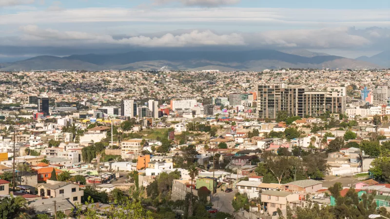Tijuana Mexico Aerial Shot