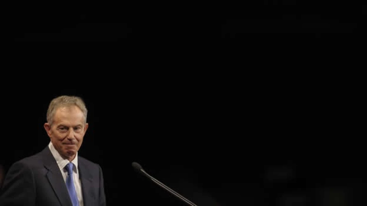 El ex primer ministro de Reino Unido, Tony Blair