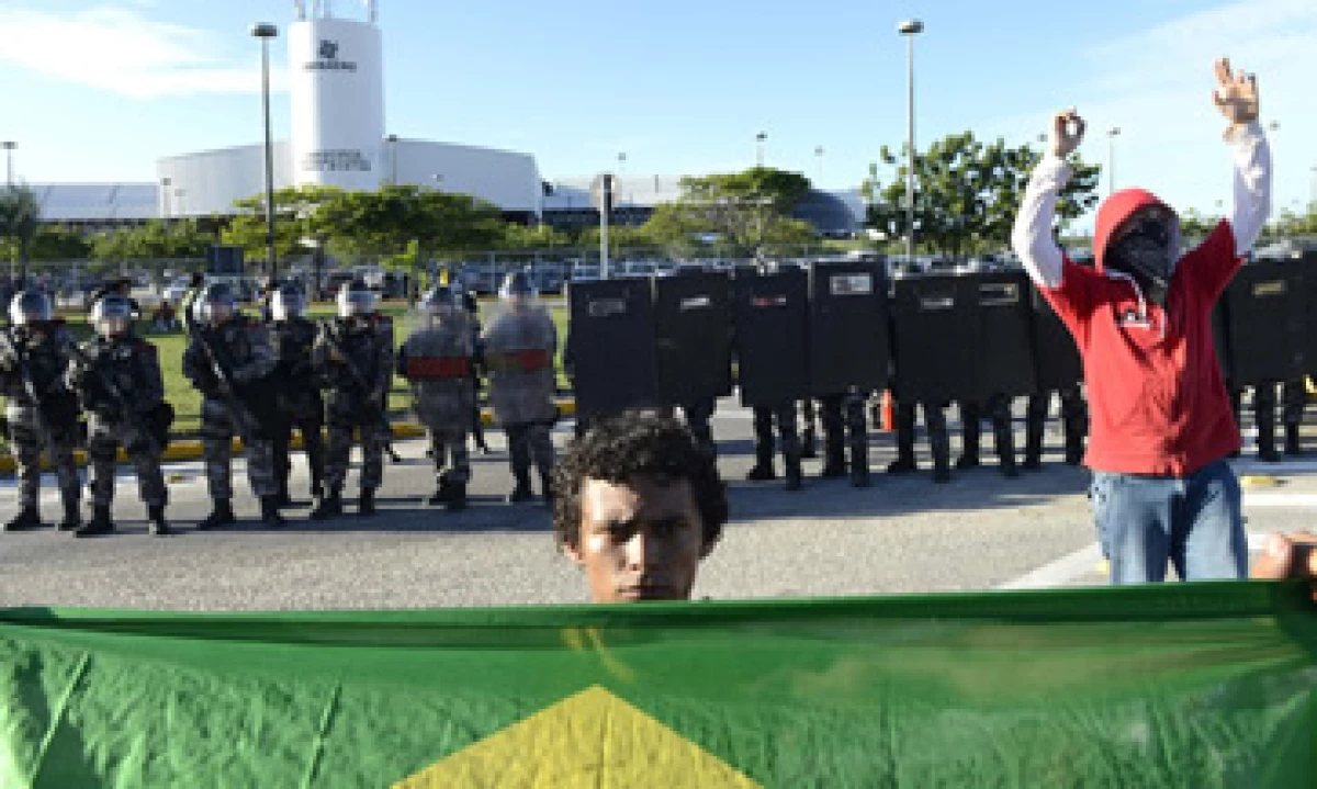 El principal objetivo de la ira del público fue la clase política brasileña. (Foto: Reuters)