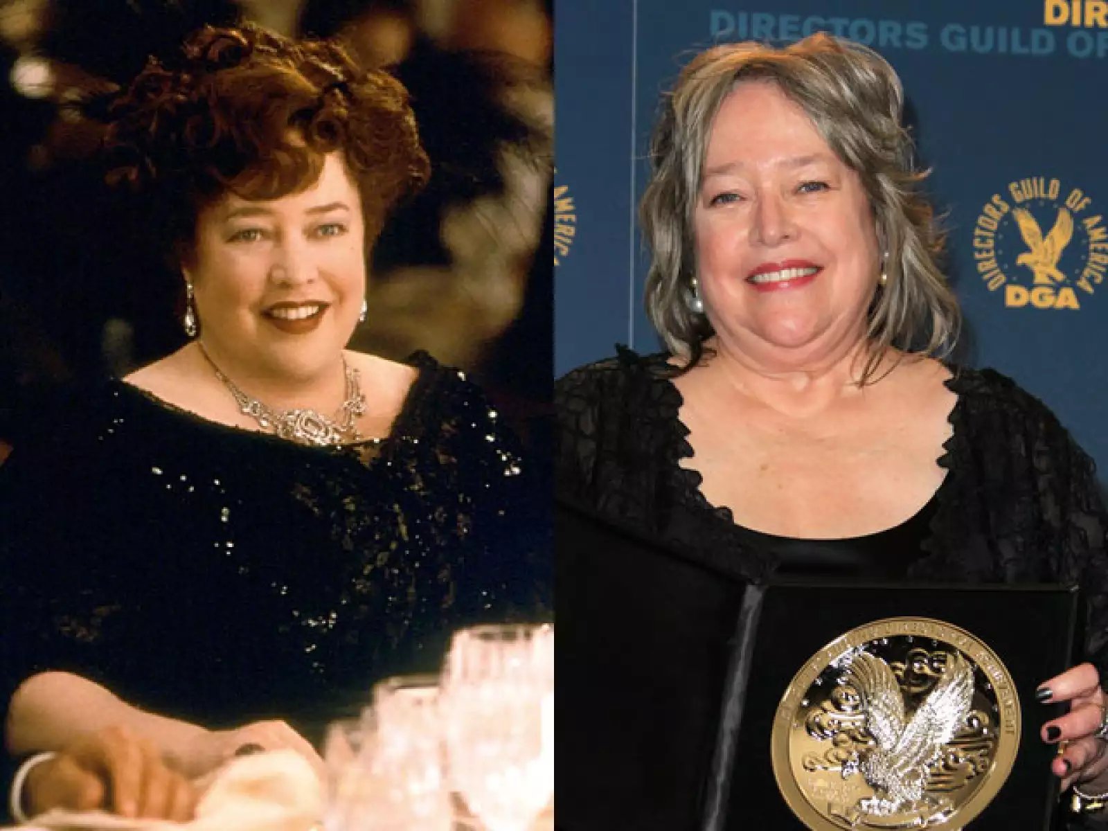 Kathy Bates no ha cambiado mucho desde que interpretó a la gentil mujer de sociedad Molly Brown.