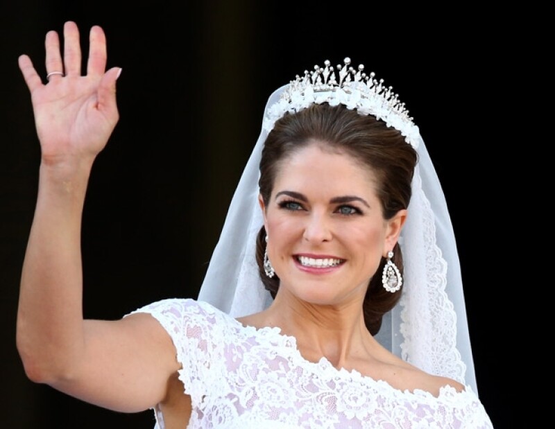 Magdalena usó su tiara favorita.