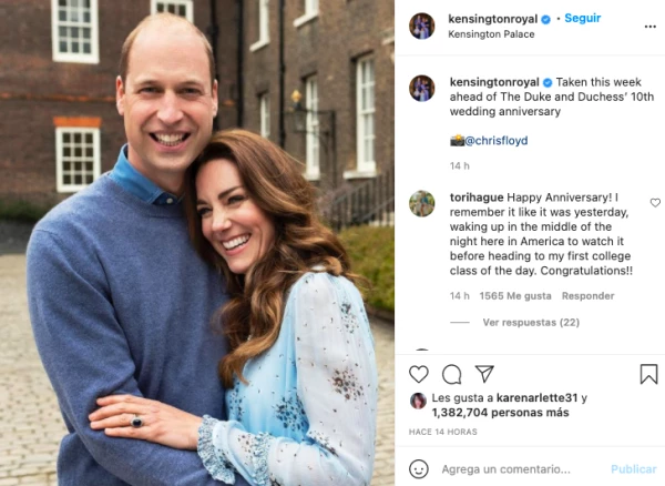 Príncipe William y Kate Middleton.