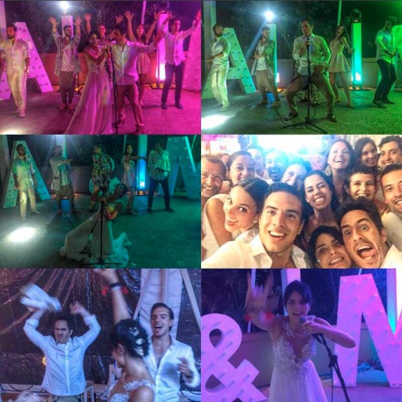 Estas son las nuevas fotos que compartieron de la moda en las que se ven de lo más divertidos tanto los novios como los invitados.
