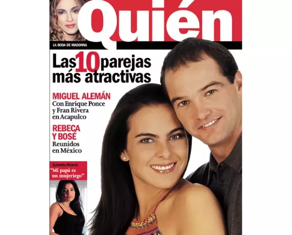 Luis García y Kate del Castillo en portada de la revista Quién