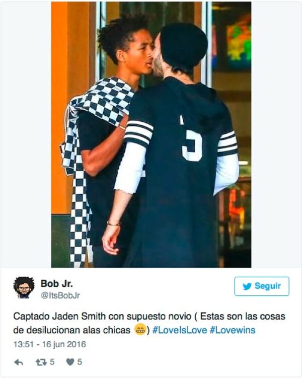 Jaden generó controversia con esta publicación.