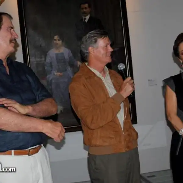 Vicente Fox,Steve Hilton y Martha Sahagún