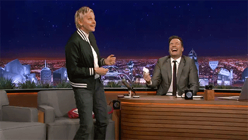 Ellen DeGeneres and Jimmy Fallon