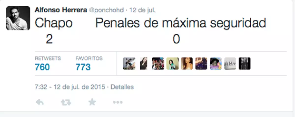 Escueto, pero divertido. Así se expresó el actor Poncho Herrera de la fuga del narcotraficante.