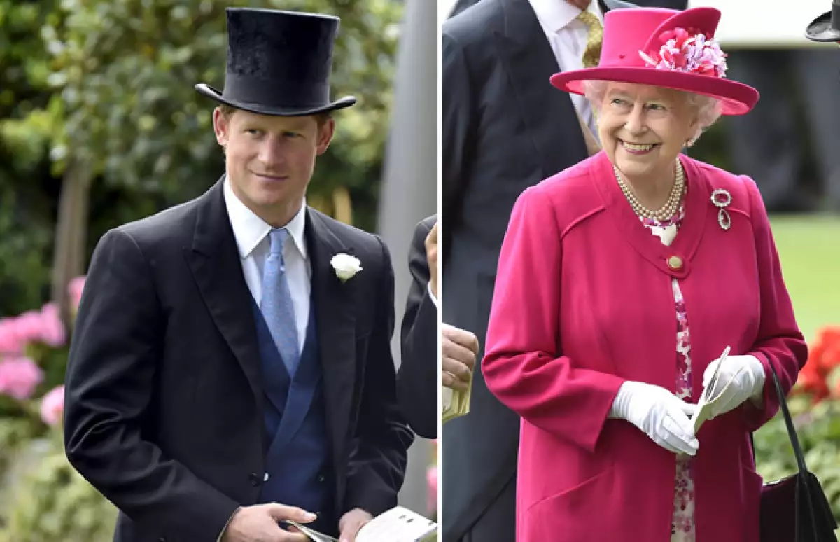 La reina Isabel II y su nieto, el príncipe Harry, también acudieron a la carrera.