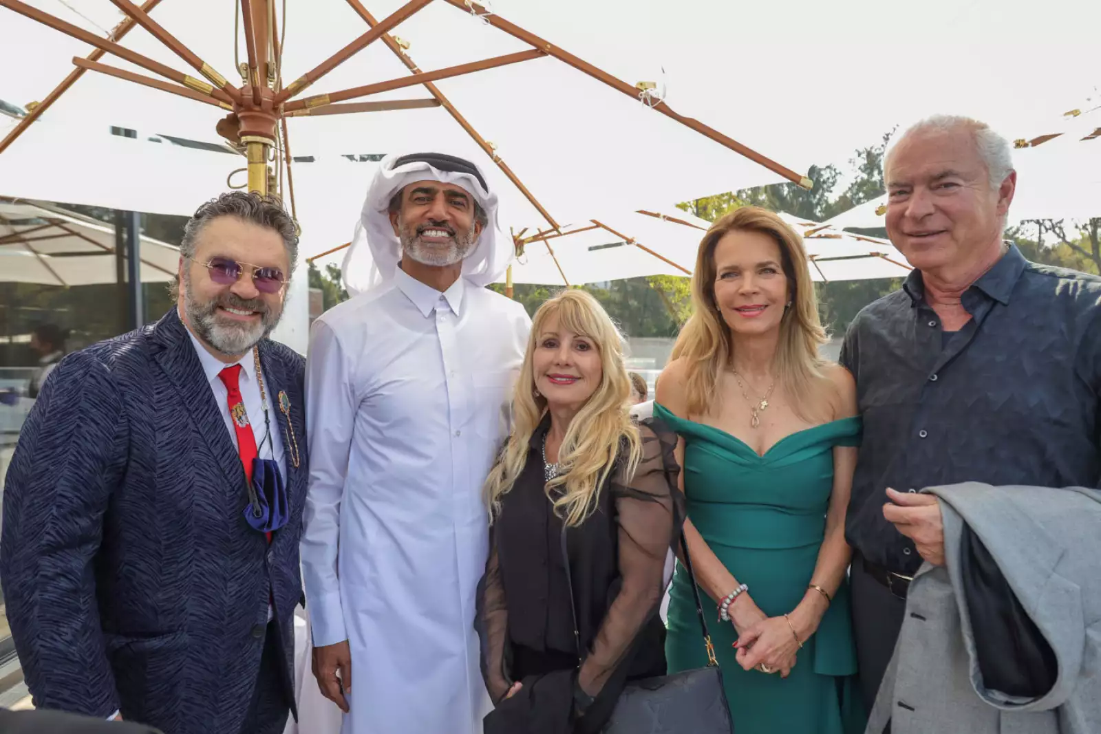 Manuel Mijares, Mohammed Alkuwari, Paty Russell, Pita de la Vega y Alan Russell.