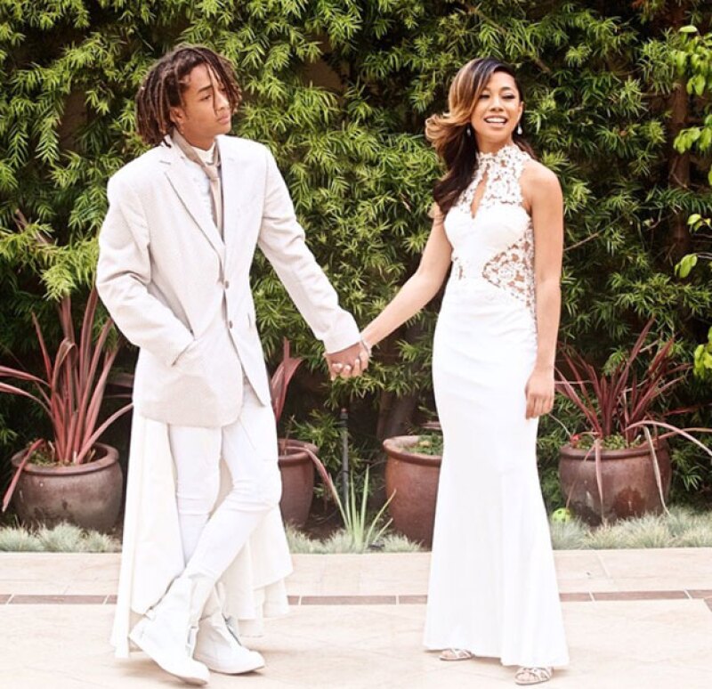 Su pareja de graduación fue su amiga Mecca Kalani.