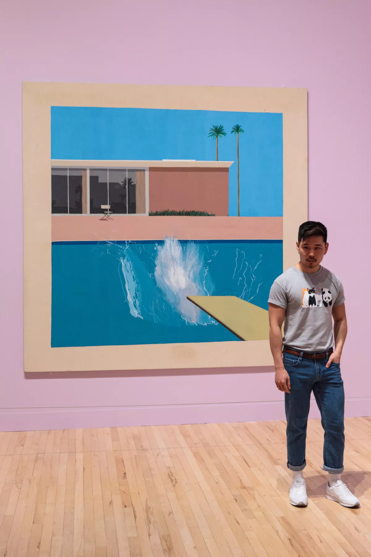 Extensive Exhibition Of David Hockney Paintings Previews At The Tate Britain