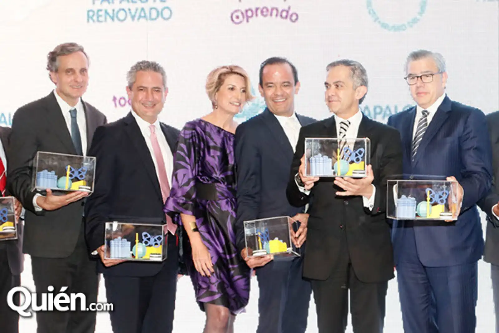 Daniel Servitje, Ernesto Torres, Lolita Beistegui, Martín Rincón, Miguel Ángel Mancera y Carlos Fernández