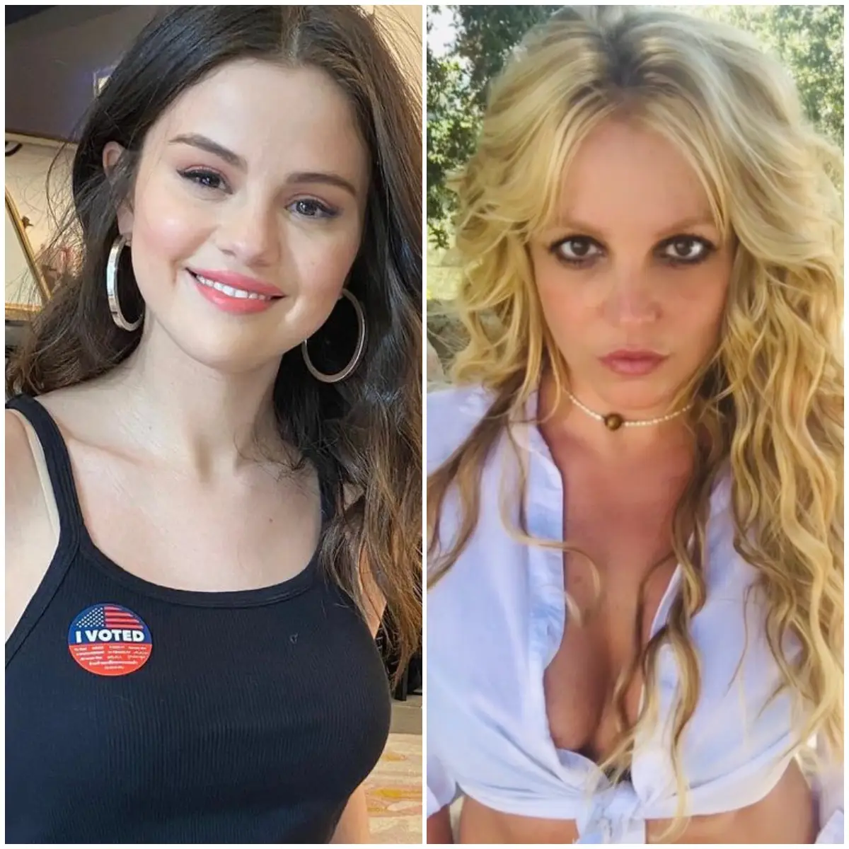 Selena Gomez y Britney Spears.
