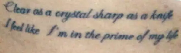 El nuevo tatuaje refleja el momento de vida por el que está pasando Lilo.