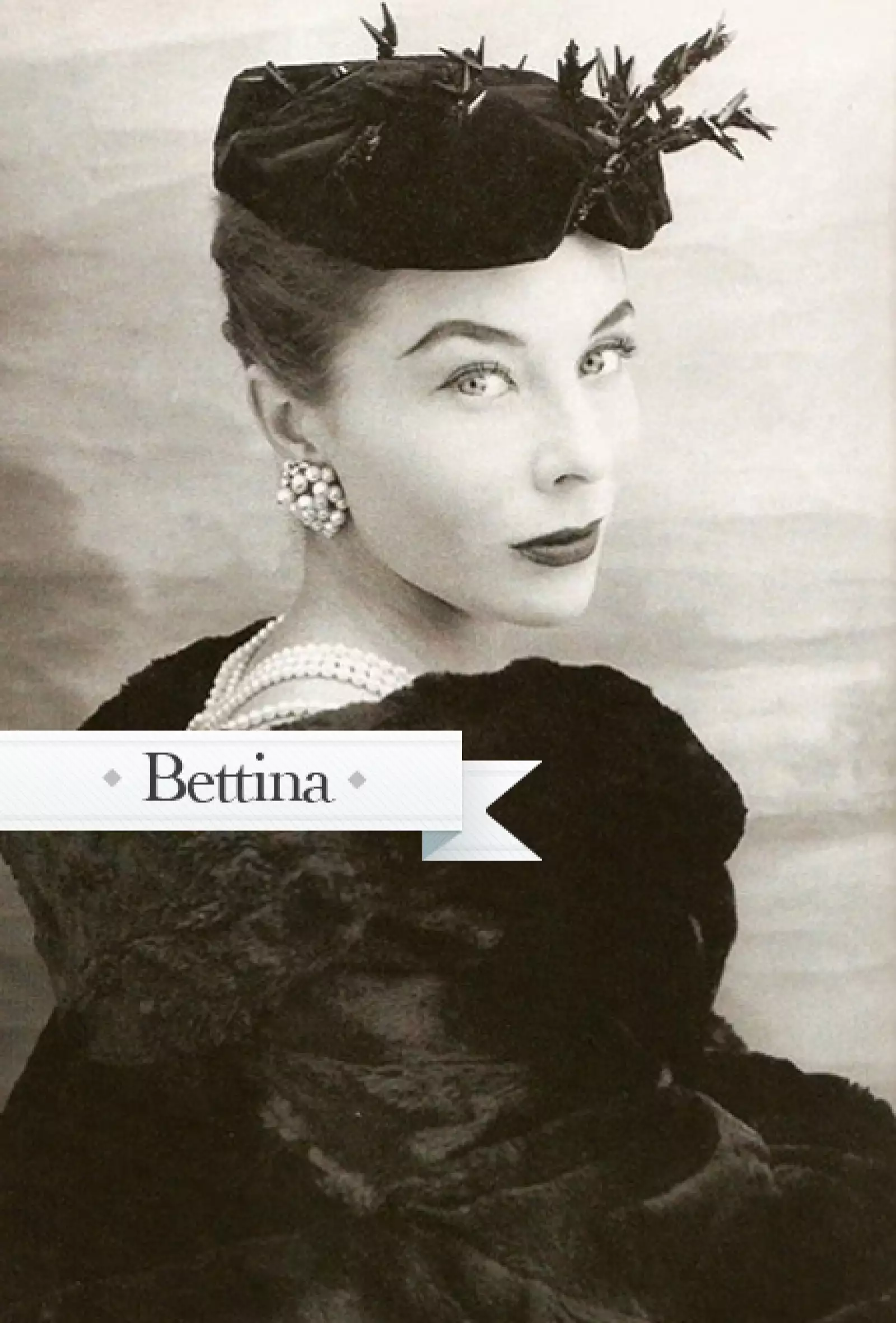Bettina Grazziani fue quizá la modelo más representativa de Christian Dior durante la década de los 50.