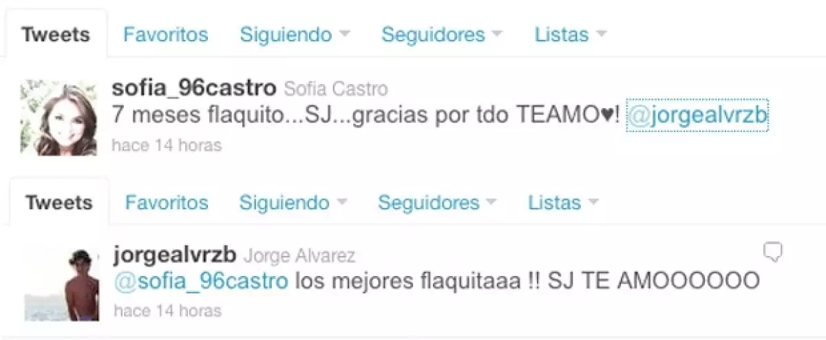 Los mensajes románticos en Twitter no podían faltar.