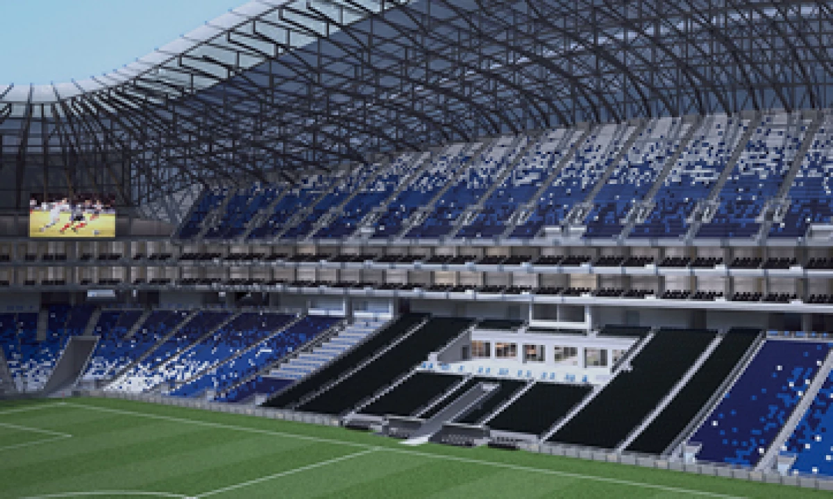 Así se verá al interior el nuevo estadio una vez concluido. (Foto: Cortesía FEMSA )
